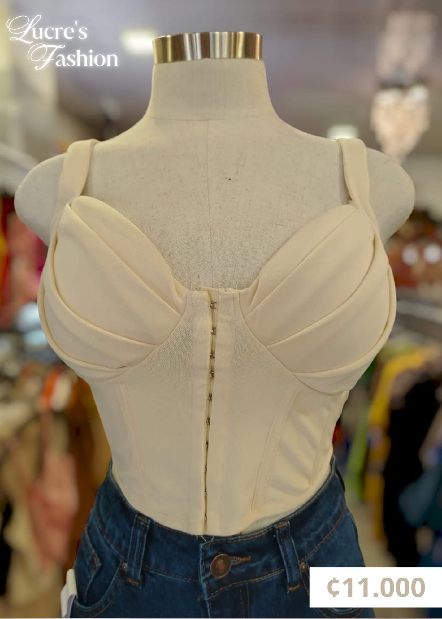 Blusa tipo corset